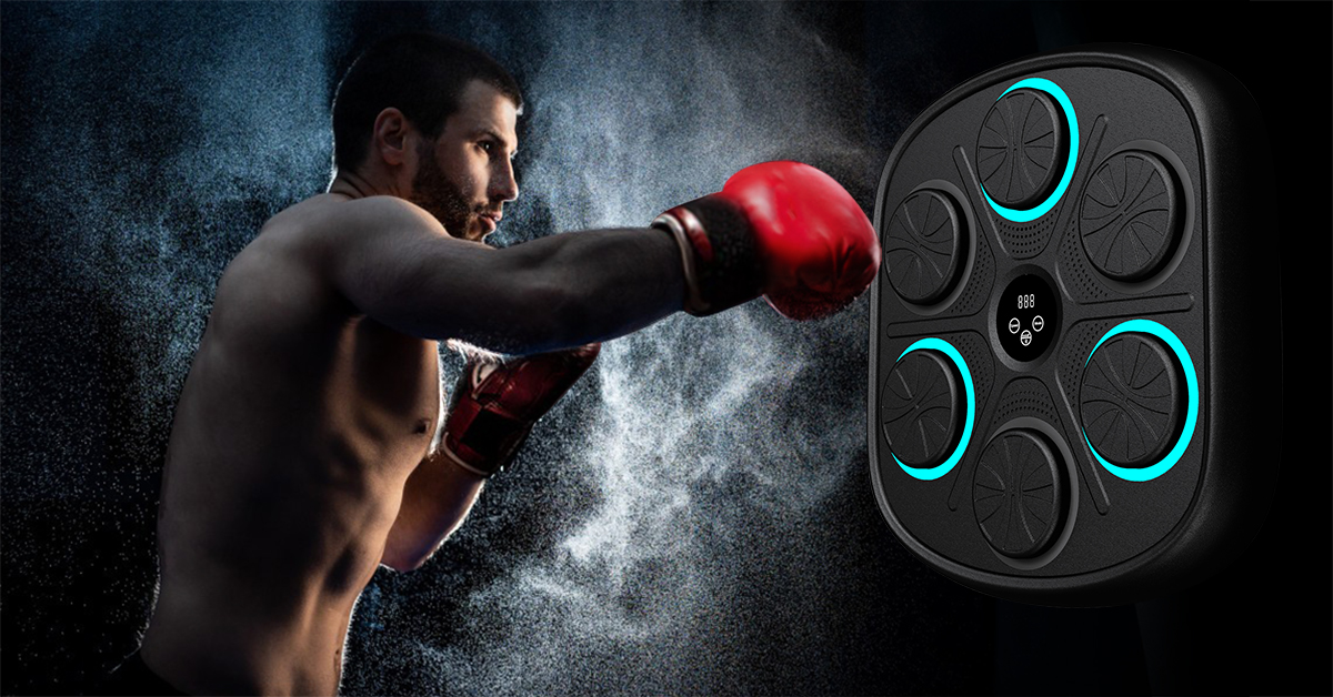 Music boxing machine wall-mounted LED reaction training banner